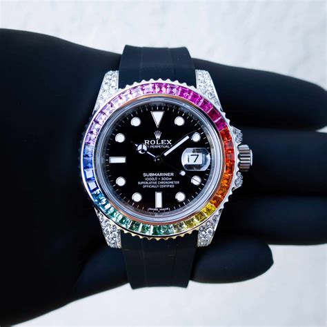 rolex yacht master rainbow bezel|Rolex rainbow 2021 price.